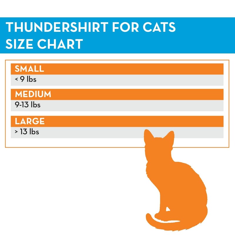 ThunderShirt Classic Cat Anxiety Jacket, Solid Gray, Small - Image 3